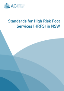 NSW High Risk Foot Service Standards