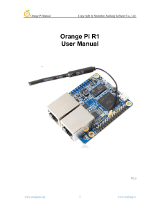 OrangePi R1 H2 User Manual v0.9.1