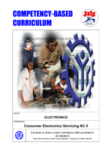Consumer Electronics Servicing NC II