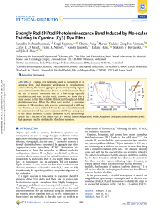 Strongly Red-Shifted Photoluminescence Band Induced by Molecular...