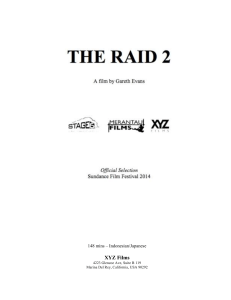 The Raid 2 International Press Kit 1(2)