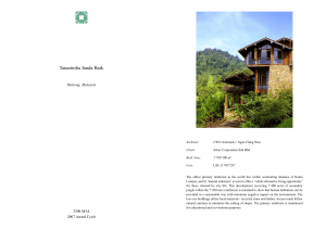 Tanarimba Janda - Submission for Architecture Awards