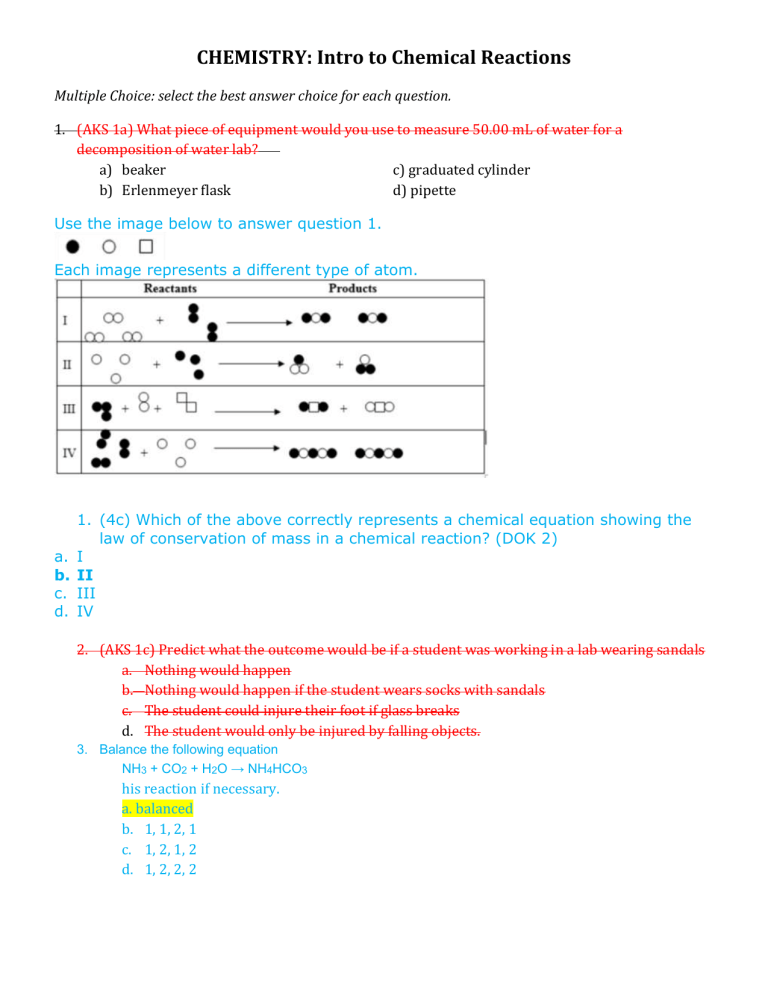 01 Intro To Chemical Reactions safety F17