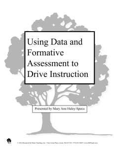 Formative data analysis 