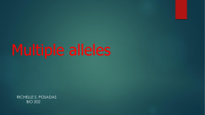 Multiple allele