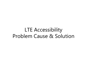 LTE Accessibility Problem cause solution