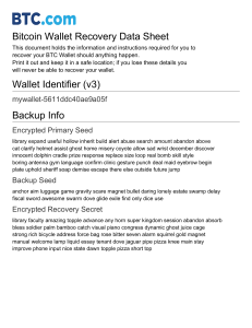 BTC.com Bitcoin Wallet Recovery Backup Sheet - mywallet-5611ddc40ae9a05f