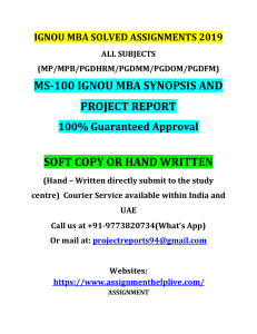 Ignou ms 100  Get ignou solved project at affordable price with grantee of approval call. 9773820734. Highlights: Providing Full Consulting Support, Experts Available, 24/7 Available.
