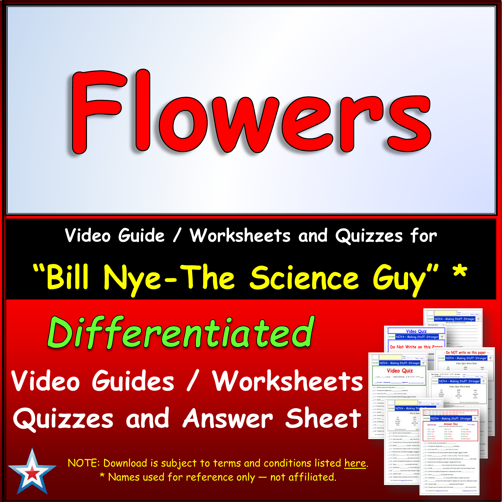 Bill Nye Flowers Inside Bill Nye Plants Worksheet