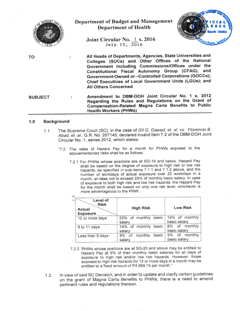 hazard-pay-joint-circular-no-1s-2016-dbm-doh-amendment-to-dbm-doh-joint