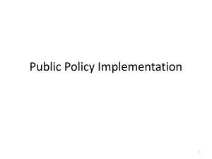 Policy Implementation