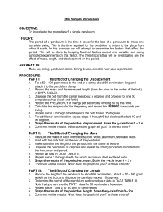 The Simple Pendulum-3