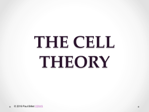 01THE CELL THEORY