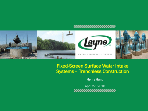 Fixed-Screen-Surface-Water-Intakes Trenchless-Construction