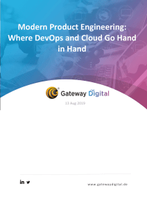 Modern Product Engineering Where DevOps and Cloud Go Hand in Hand