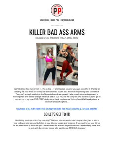 PRO PREP = KILLER FEMALE TONED ARMS PROGRAM