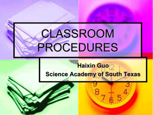 ClassroomProcedure 1stDayOfSchoolPresentation2017
