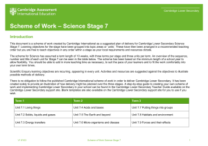 Scheme of Work Science Stage 7 2018 tcm143-353966