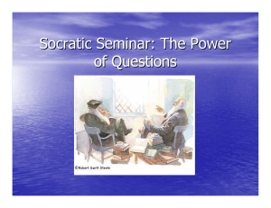 Soc socratic seminars