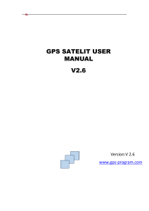 User manual GPS satelit