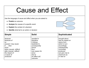Cause and Effect Poster