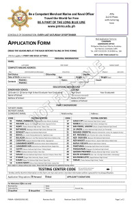 PMMAEE Application Form