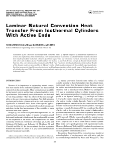  Evaluation of natural convection heat transfer from isothermal cylinders of arbitrary aspect ratio and inclination with active ends 