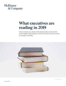 What executives are reading in 2019