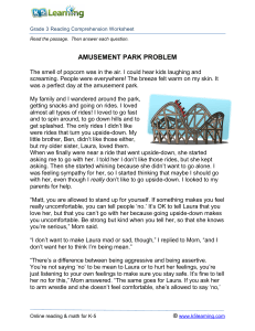 3rd-grade-reading comprehension-amusement-park