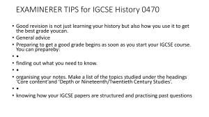 exam tips igcse history
