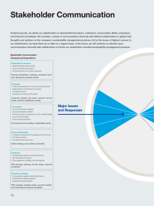 Samsung Life: Stakeholder Communication & Sustainability