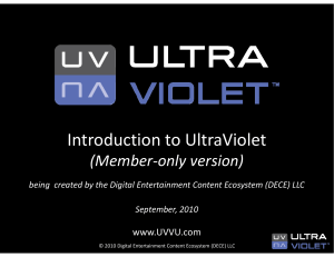 UltraViolet NDA Presentation
