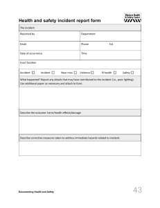 EHS Incident Report Template