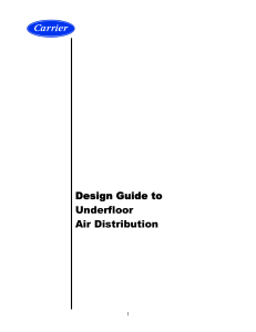 Carrier Design guide UFAD