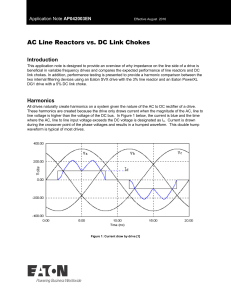 AC Line Reactors vs DC Link Chokes AP042003EN 9-7-2016