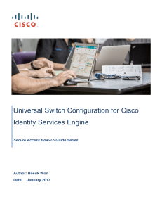 10 Universal Switch Configuration for Cisco Identity Services Engine 2017 v0.5