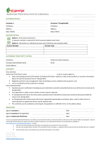 Authorised Third Party Form SGB