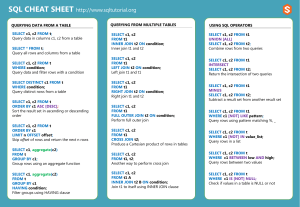 SQL-cheat-sheet