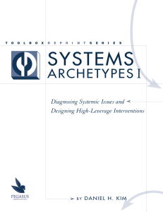 Systems Archetypes I: Diagnosing Systemic Issues