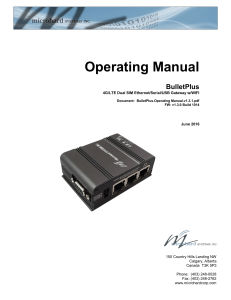 BulletPlus.Operating Manual.v1.3.1