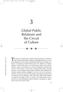 ---- (3 - Global Public Relations and the Circuit of Culture)