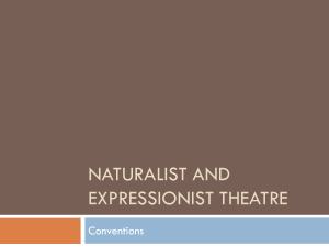 Naturalist and Expressionist Theatre