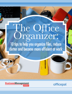 organize Office 10 Tips