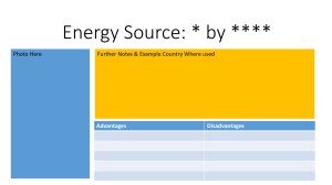 student powerpoint outline energy sources