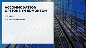 ACCOMMODATION OPTIONS IN EDMONTON