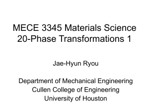 MECE 3345 20 Phase transformations 1 20190408