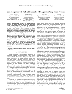 Coin Recognition with SIFT & Neural Networks