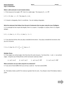 Law of Detachment and Syllogism Worksheet
