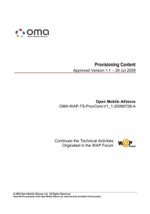 OMA-WAP-TS-ProvCont-V1 1-20090728-A