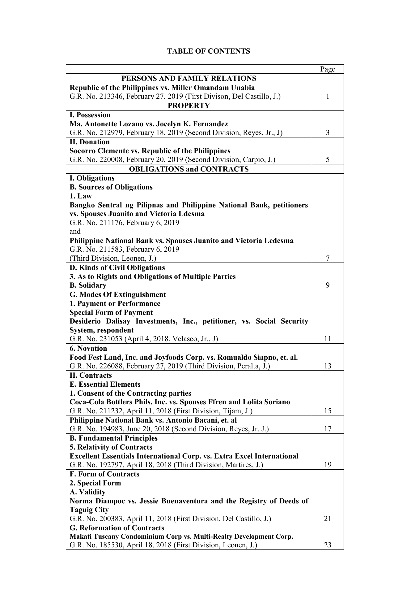 Civil Law Case Digests